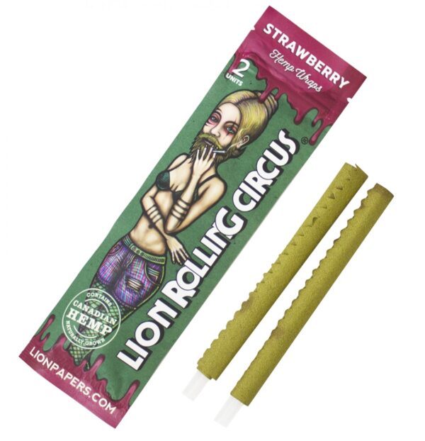Hemp wrap Lion rolling circus Strawberry