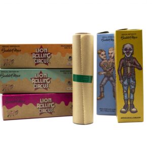 Lion rolling circus parch 15cmx10cm