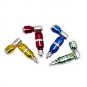 Pipa aluminio plateada varios colores