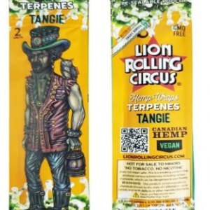 Hemp wrap Lion rolling circus con terpenos Tangie