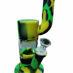 Bong silicona y vidrio 23cm